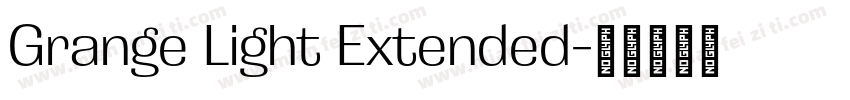 Grange Light Extended字体转换